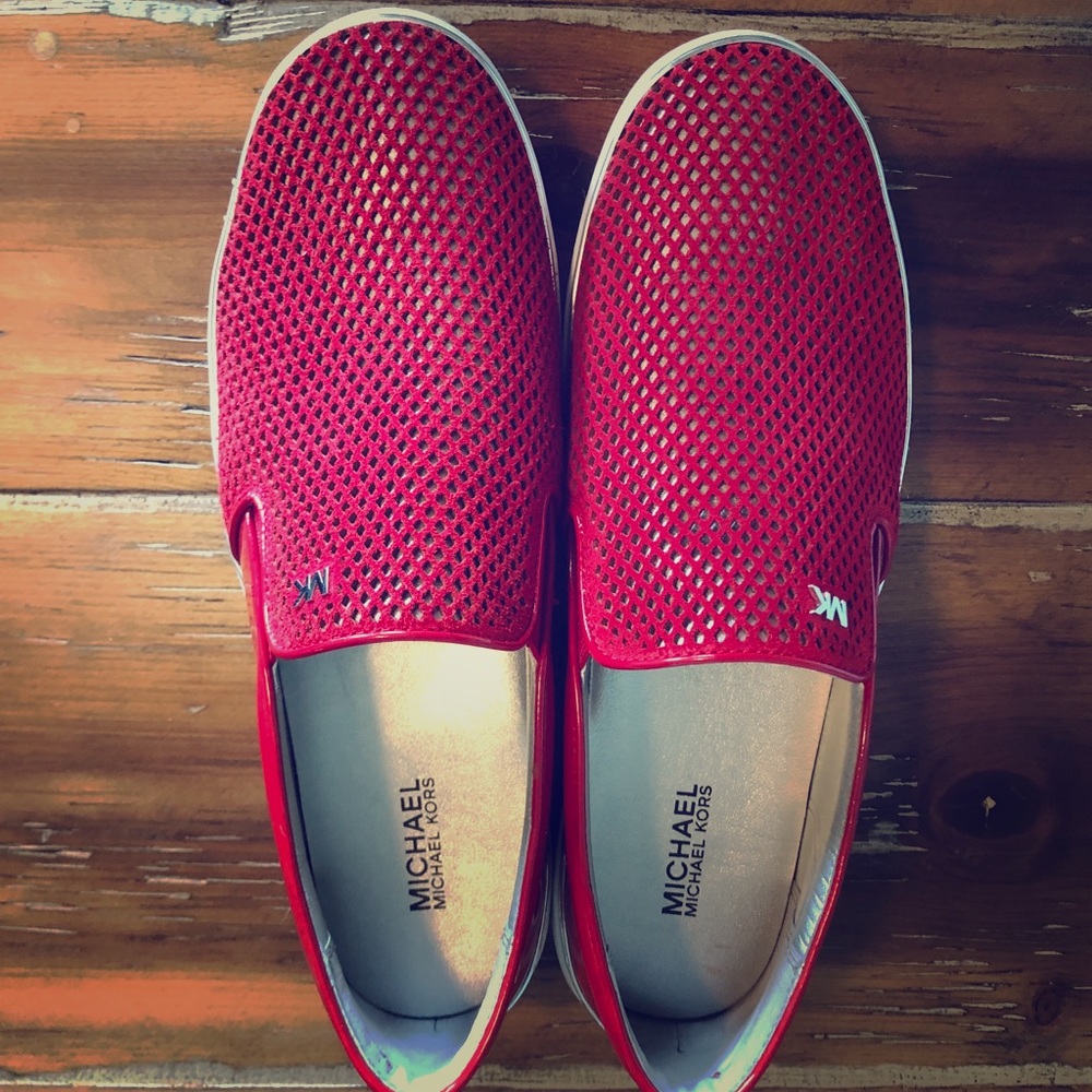 Gently Worn Michael Kors Slip On Sneakers!